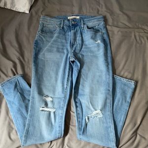 Levi high rise stretch jeans